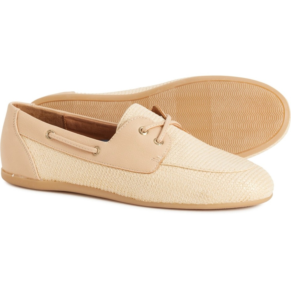 NWT Sperry Raffia Slim Boat Shoes